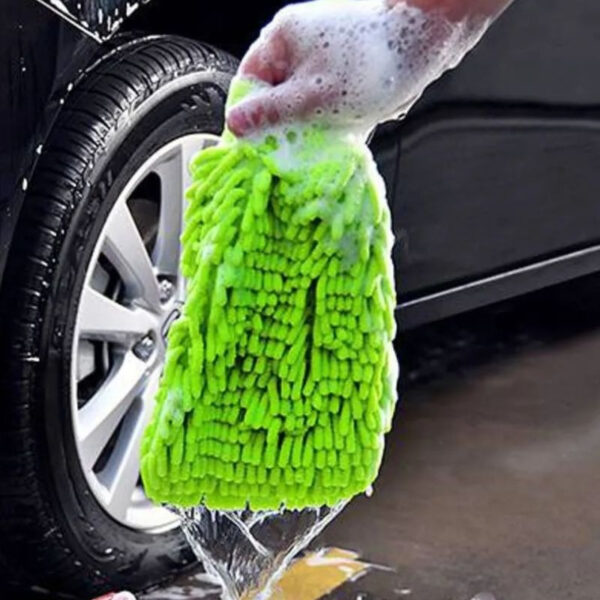 Luva De Microfibra Para Limpeza e Lavagem - Imagem 2